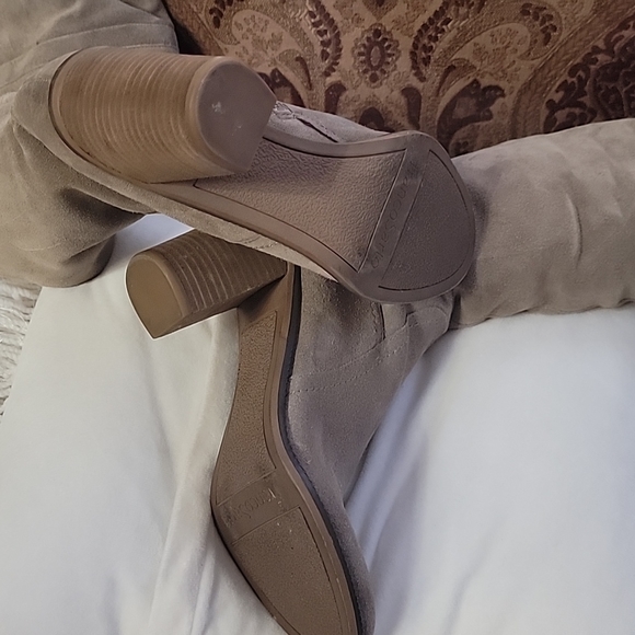 Franco Sarto long boots size 9 elegant excellent condition color tan - Picture 14 of 17